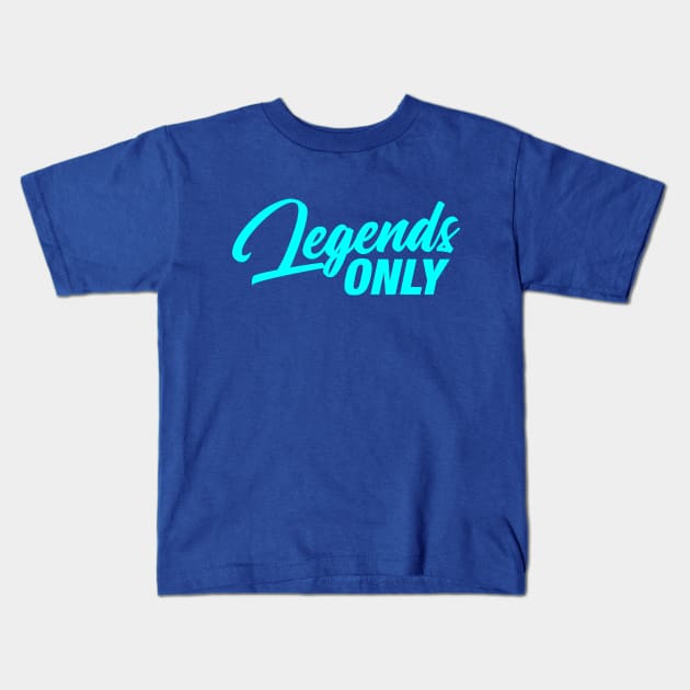 Legends Only Podcast Logo (Blue) Kids T-Shirt by Legends Only Podcast